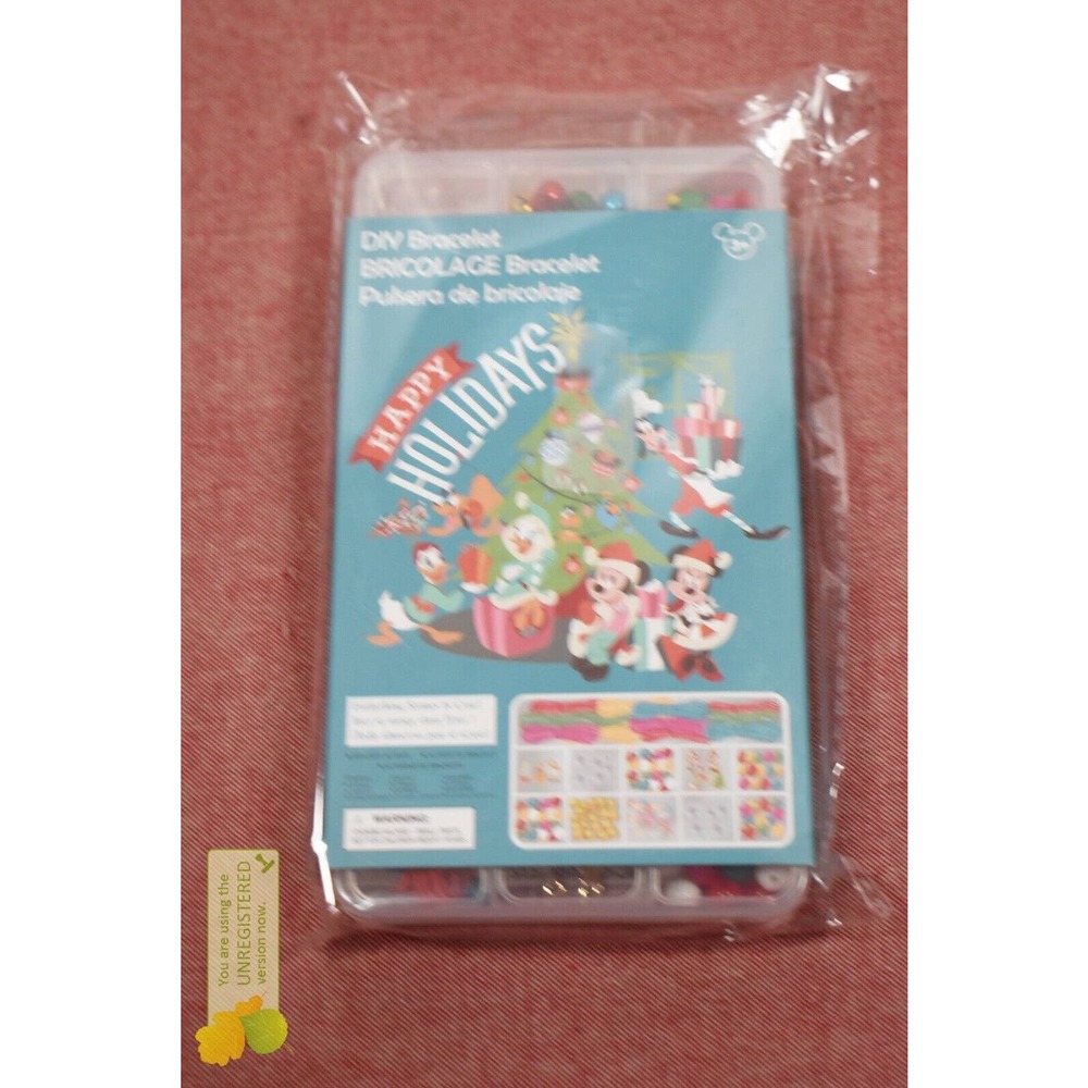 Disney Mickey Mouse and Friends Holiday DIY Bracelet Kit for Kids